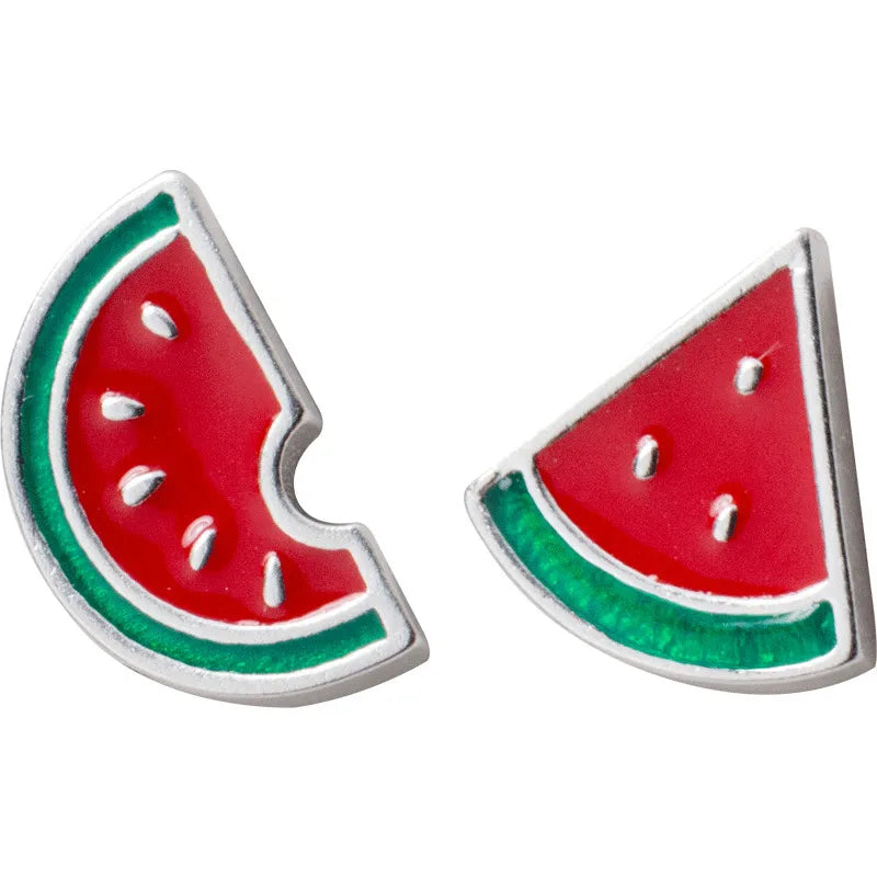 1 Paar 925 Sterling Silber Wassermelonen Ohrstecker | Shop Nory