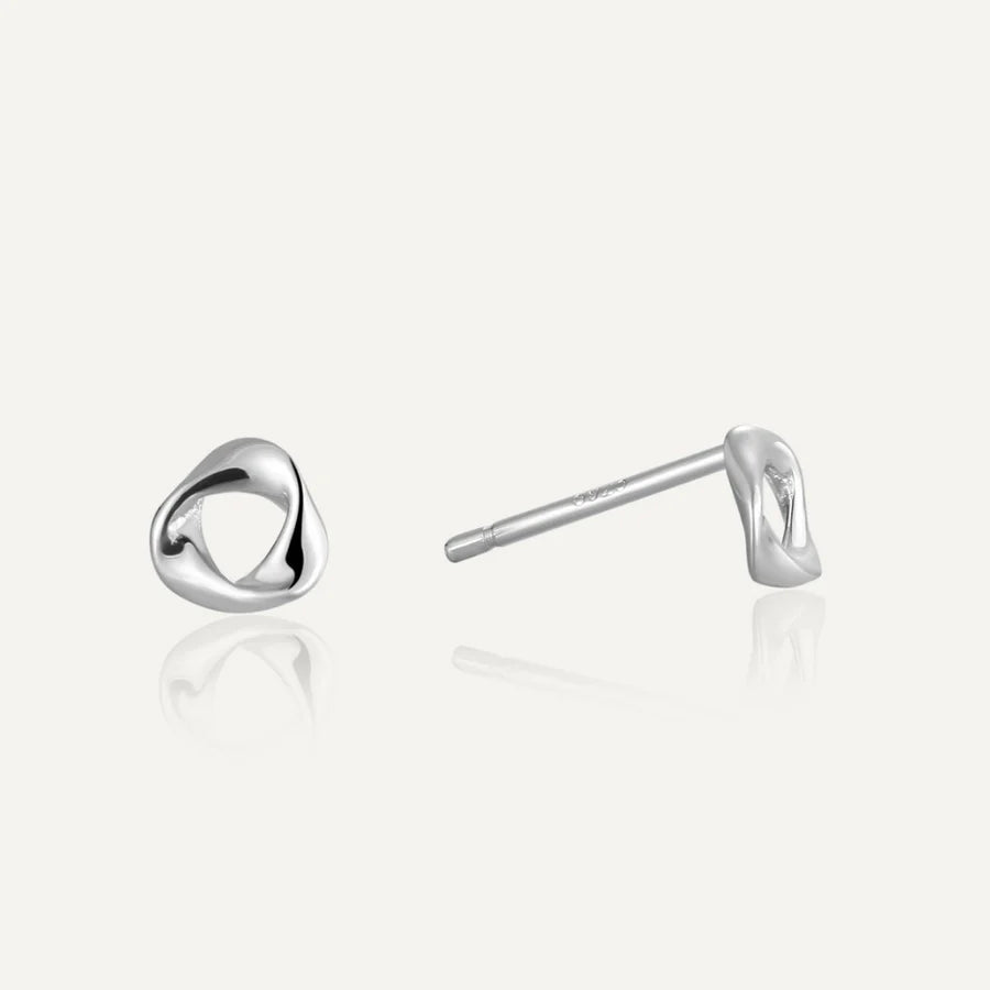 1 Paar 925 Sterling Silber 925 Sterling Silber Ohrringe Geometric Solid Color Ohrstecker | Shop Nory