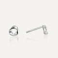 1 Paar 925 Sterling Silber 925 Sterling Silber Ohrringe Geometric Solid Color Ohrstecker | Shop Nory