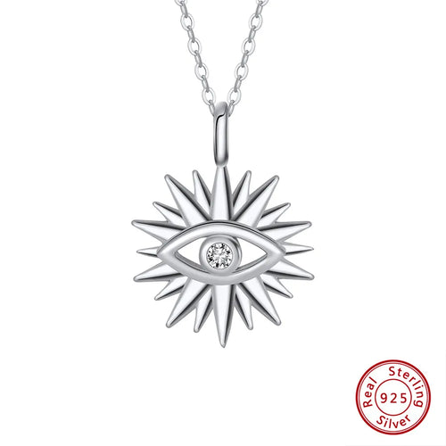 925 Sterling Silver Plated Kabelkette Augen Halskette | Shop Nory