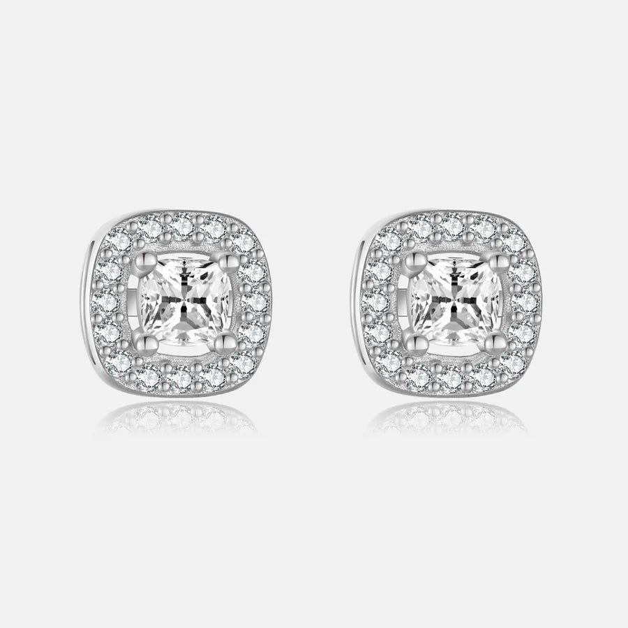 925 Sterling Silber Kleine Zuckerwürfel Halskette Ohrstecker Damen Koreanischer Stil Einfacher Alltags Hohe Qualität Schlüsselbein Kette Neu | Shop Nory