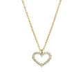 925 Sterling Silber Kabelkette Beschichtung Herzform Anhänger Halskette | Shop Nory