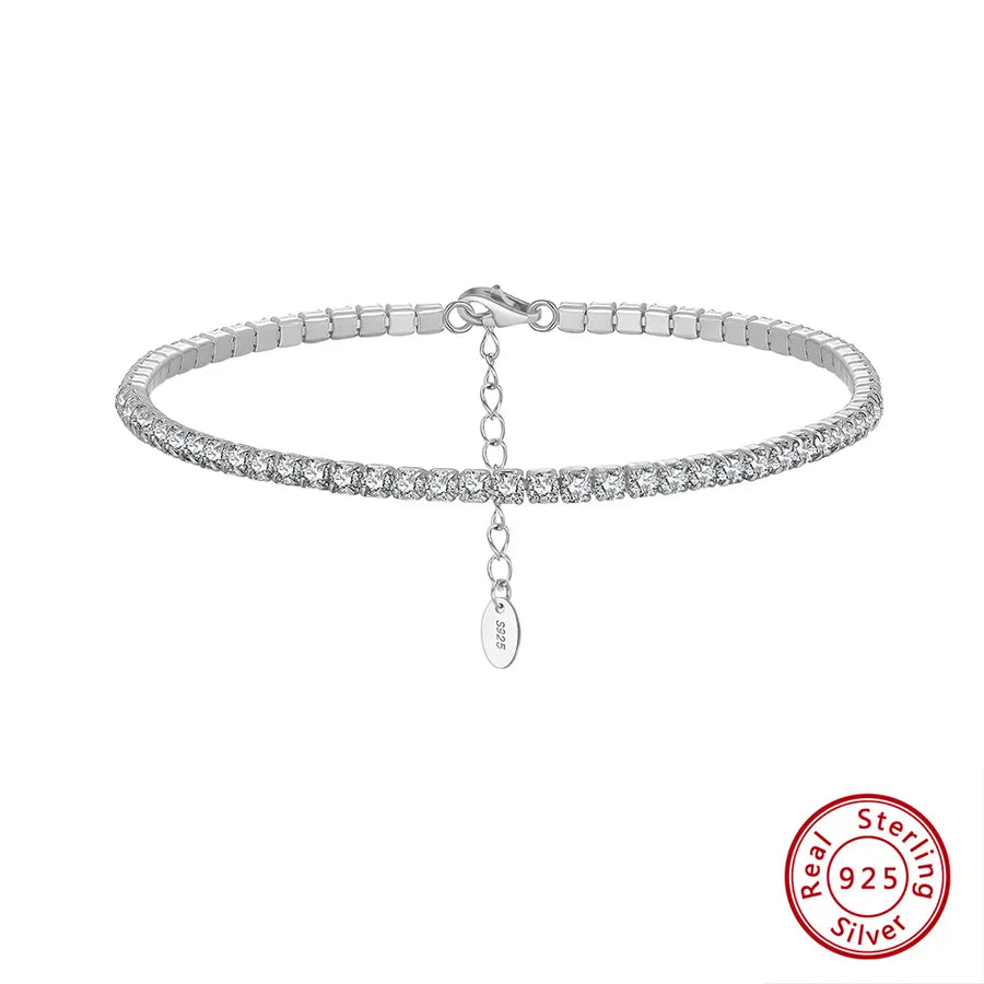 925 Sterling Silver Tennisarmband IG Stil Französischer Stil Klassischer Stil | Shop Nory