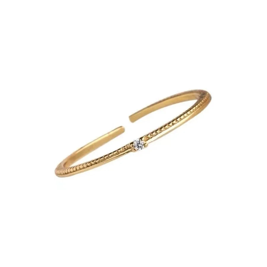 925 Sterling Silber Zirkon Geometrische Offene Ringe 925 Sterling Silber Ringe | Shop Nory