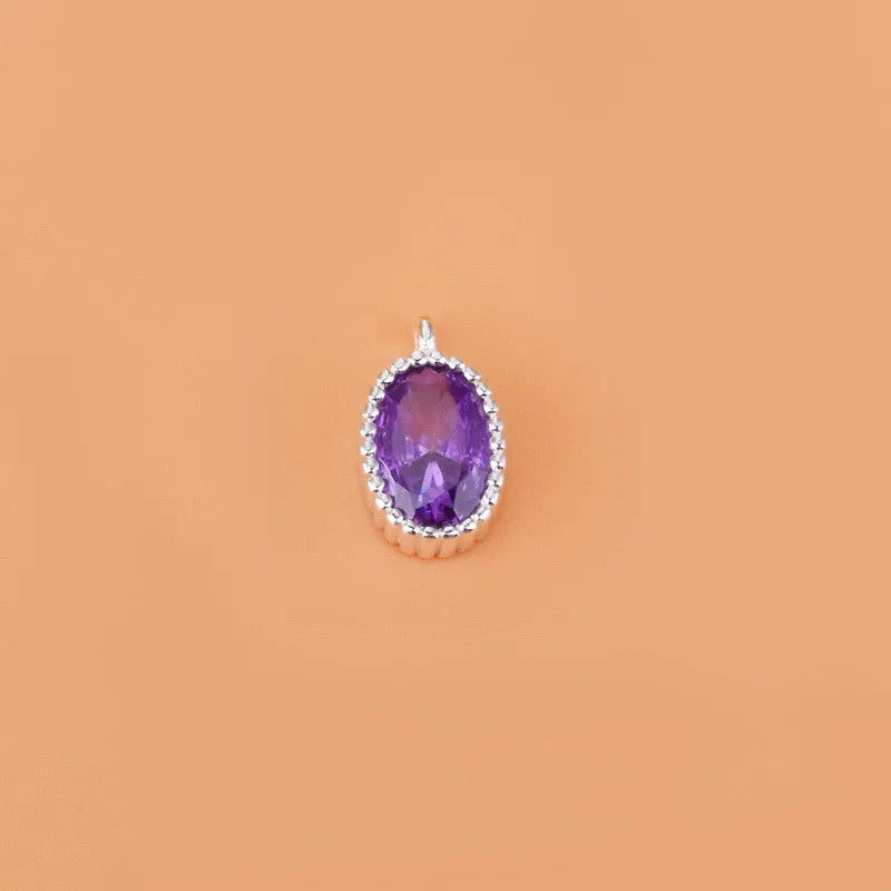1 Stück 8.8*5.2mm Loch Unter 1mm 925 Sterling Silber Zirkon Geometrisch Polierte Anhänger Schmuck Zubehör | Shop Nory