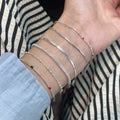 925 Sterling Silber Perlenkette Schlangenkette Armbänder Eleganter Einfacher Stil | Shop Nory