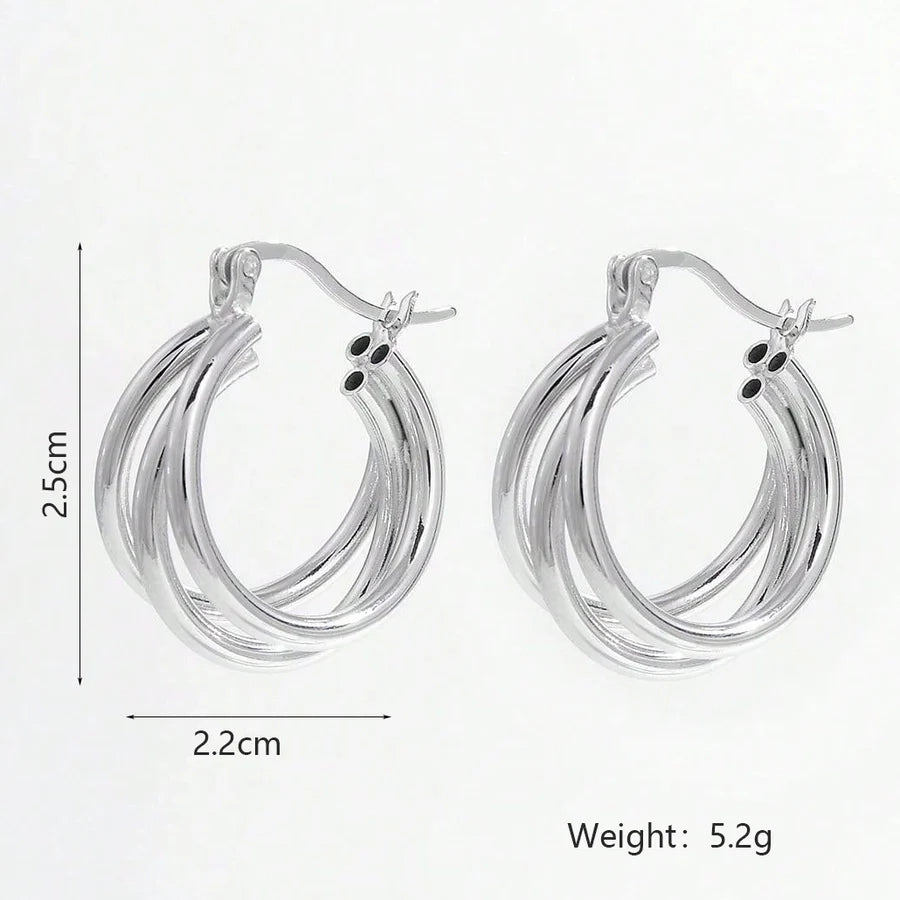 1 Paar 14K vergoldet Weißgold plattiert 925 Sterling Silber 925 Sterling Silber Ohrringe U-Form Ohrringe | Shop Nory