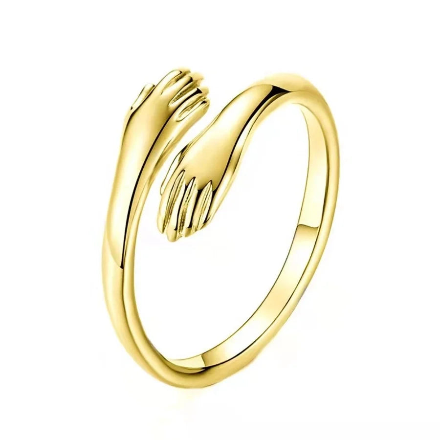 Ring "Hug me" Unisex in Edelstahl - 18k vergoldet | Shop Nory