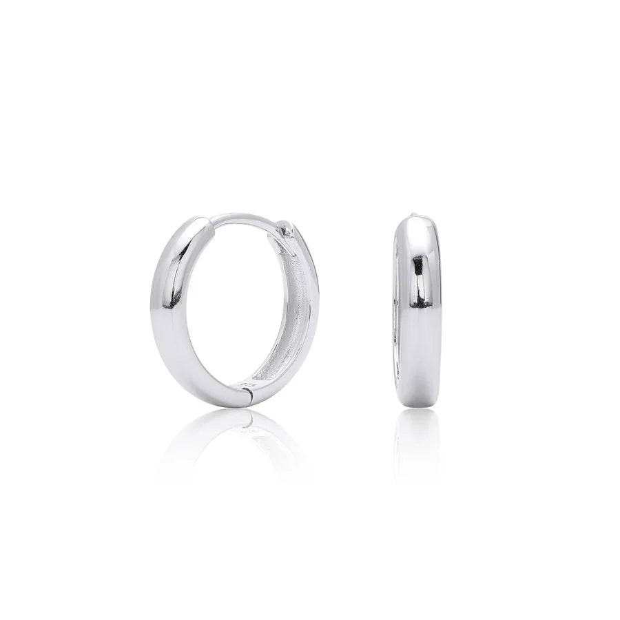 1 Paar 18K Goldplattierte Weißgoldplattierte Rhodiumplattierte 925 Sterling Silber 925 Sterling Silber 925 Sterling Silber Ohrringe Kreisohrringe | Shop Nory
