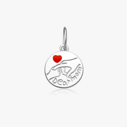 1 Stück Durchmesser 10mm 925 Sterling Silber Epoxy Weißgold plattiert Menschliches Herzform Polierter Anhänger Schmuck Zubehör | Shop Nory
