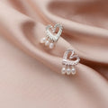 1 Paar 925 Sterling Silber 925 Sterling Silber Ohrringe Herzform Tropfenohrringe | Shop Nory