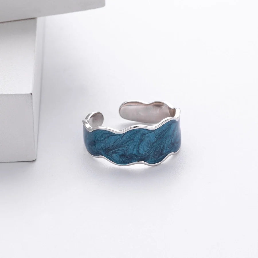 18K vergoldet Weißgold plattiert Rhodium plattiert 925 Sterling Silber geometrische Ringe 925 Sterling Silber Ringe | Shop Nory