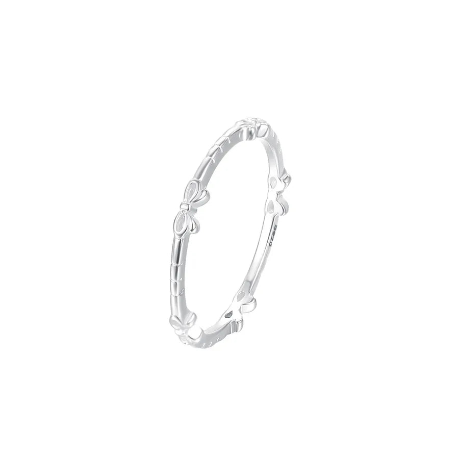925 Sterlingsilber Schleife Knoten Offene Ringe | Shop Nory