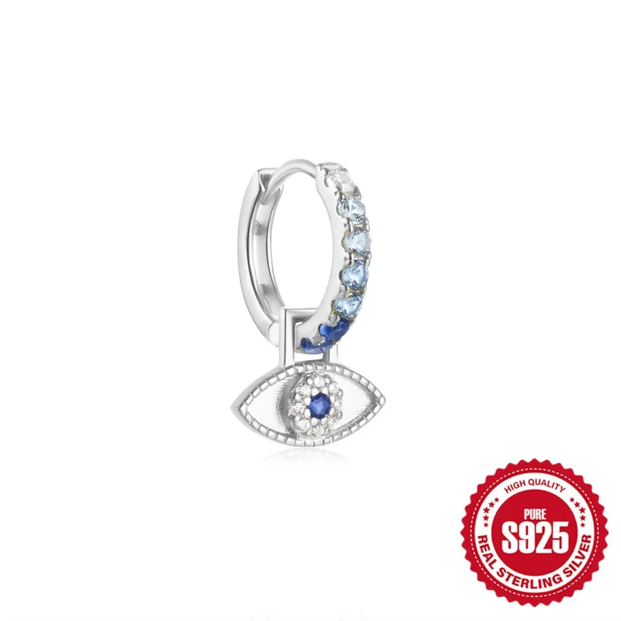 1 Stück 925 Sterling Silber Zirkon 925 Sterling Silber Ohrringe Schildkröte Teufelsauge Fisch Tropfenohrringe | Shop Nory