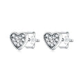 1 Paar 925 Sterlingsilber 925 Sterlingsilber Ohrringe Unendlichkeit Mond Herzform Tropf Ohrringe Ohrstecker | Shop Nory