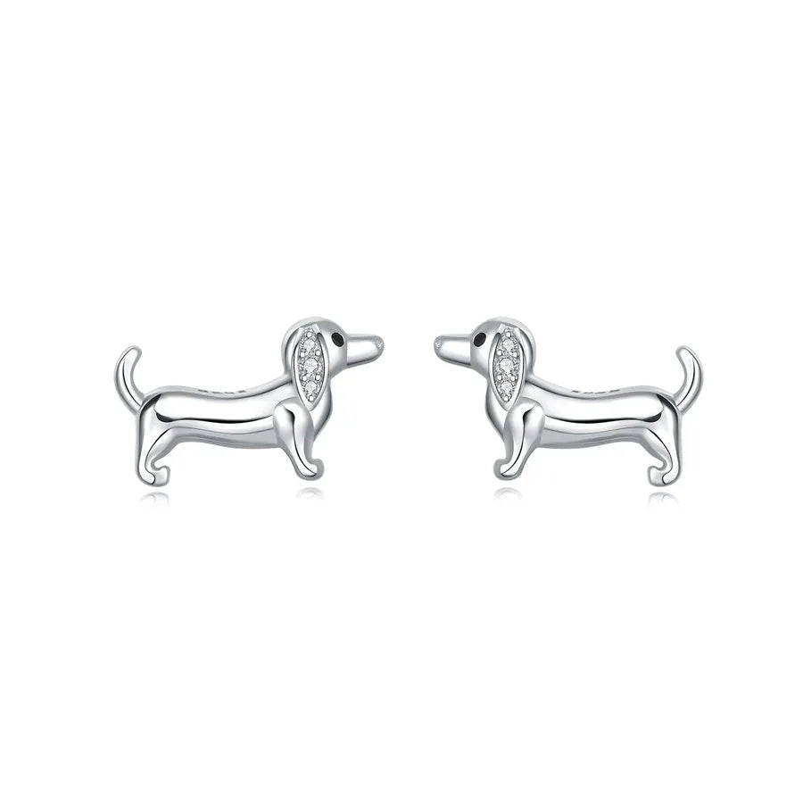 1 Paar 925 Sterling Silber 925 Sterling Silber Ohrringe Tier Herzform Ohrstecker | Shop Nory