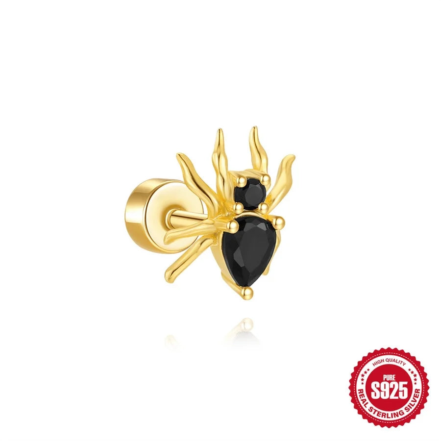 1 Stück Ohrknorpelringe & -stecker Cute Geometric 925 Sterling Silber Türkis Zirkon Ohrknorpelringe & -stecker | Shop Nory