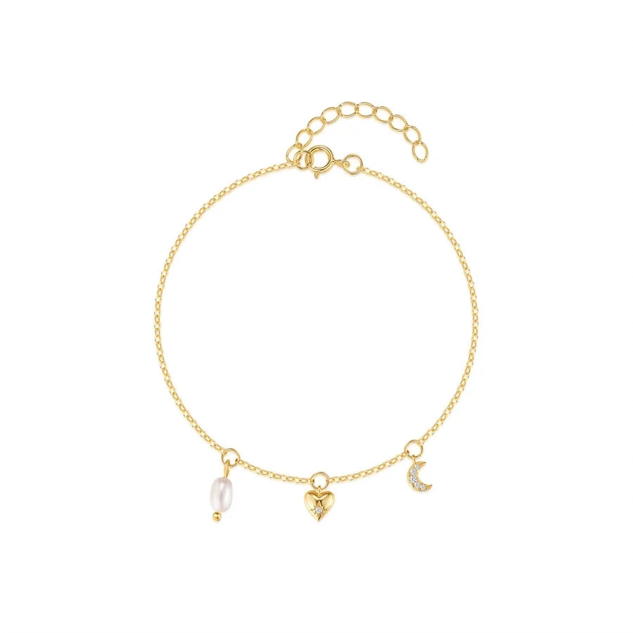 925 Sterling Silber Kabelkette Armbänder Einfacher Stil | Shop Nory