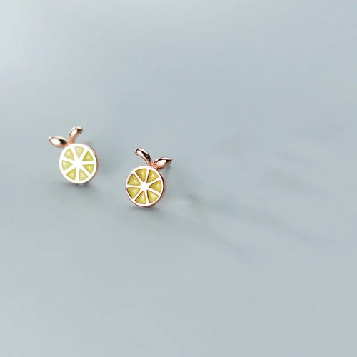 1 Paar 925 Sterling Silber Zitronen Ohrstecker | Shop Nory