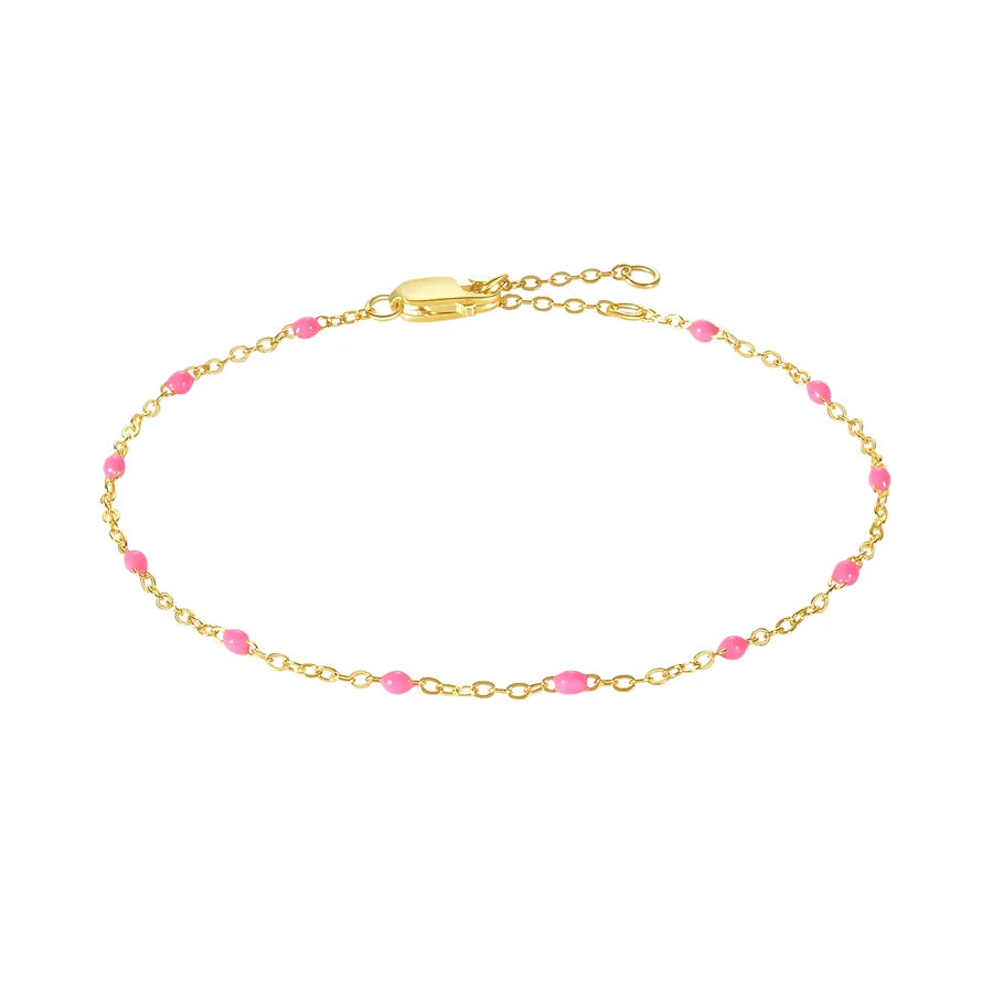 925 Sterling Silver Kabelkettchen Armbänder Einfacher Stil | Shop Nory
