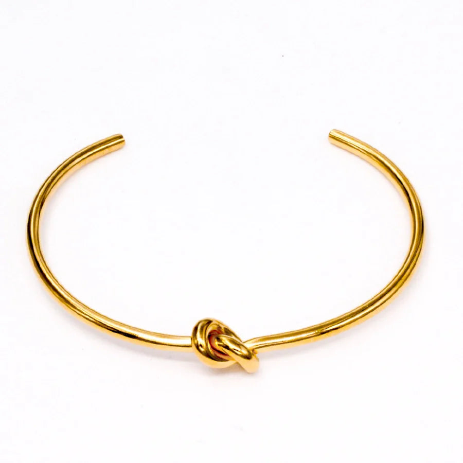 Armband "Knot" Bangle - 18k vergoldet | Shop Nory