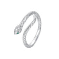 925 Sterling Silver Zirkon Schlange Offene Ringe 925 Sterling Silver Ringe | Shop Nory
