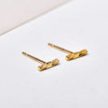 1 Paar 18K vergoldete 925 Sterling Silber 925 Sterling Silber Ohrringe geometrische Ohrstecker | Shop Nory