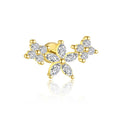 1 Stück 1 Set 925 Sterling Silber Zirkon Blumen Anhänger Ohrringe Ohrstecker | Shop Nory
