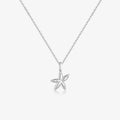 925 Sterling Silver Zircon Kabelkette Blumenvorhängeschmuck | Shop Nory