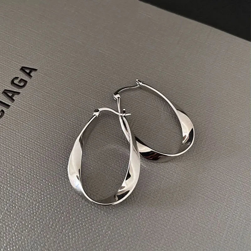 1 Paar 925 Sterling Silber 925 Sterling Silber Ohrringe Geometrische Ohrringe | Shop Nory