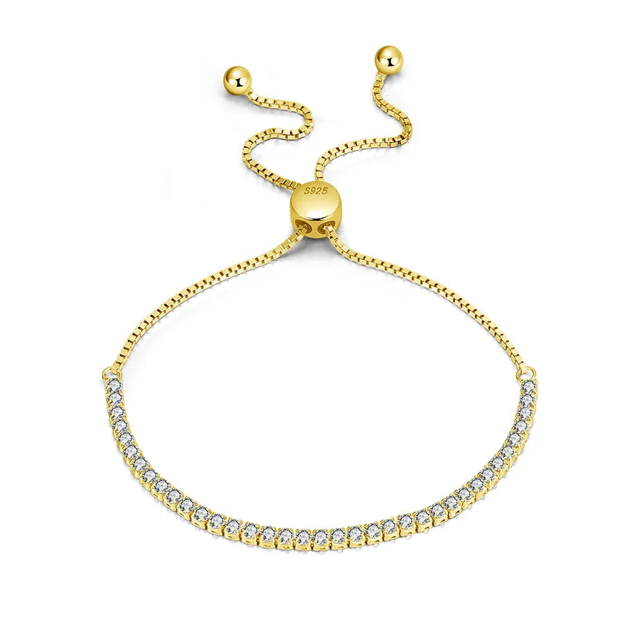 925 Sterling Silver Tennisarmband Japanischer Stil Klassischer Stil Koreanischer Stil | Shop Nory