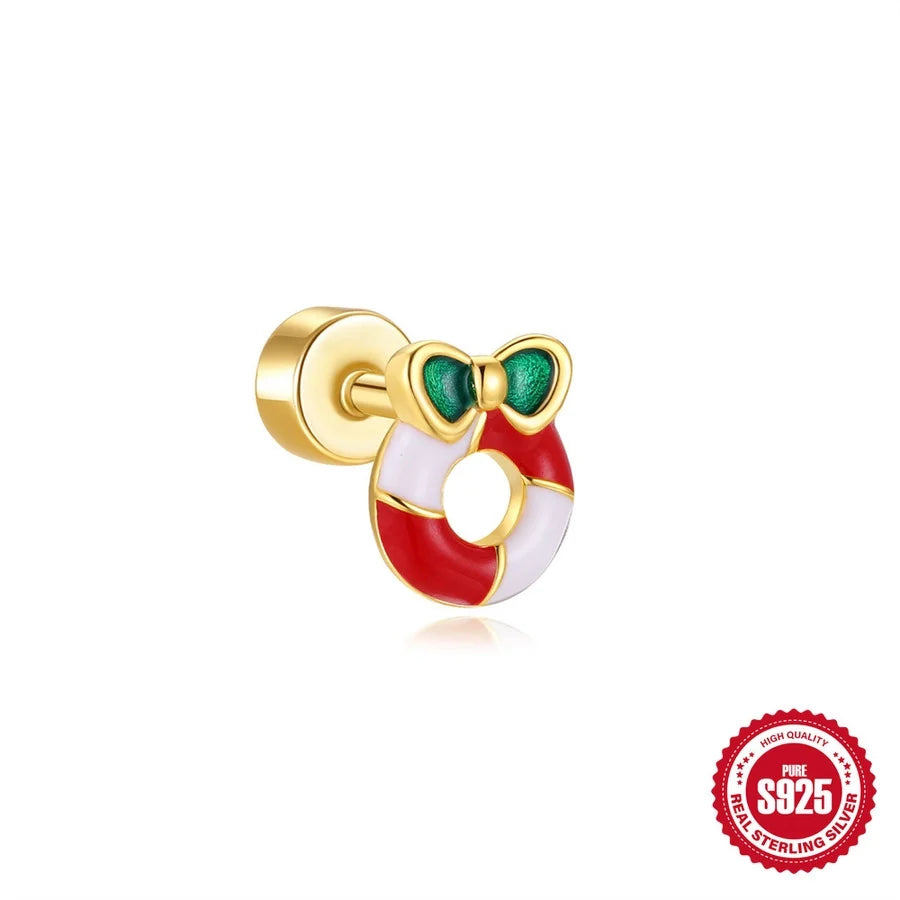 1 Stück Ohrknorpelringe & -stecker Cute Geometric 925 Sterling Silber Türkis Zirkon Ohrknorpelringe & -stecker | Shop Nory