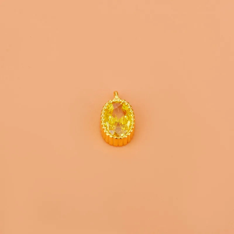 1 Stück 8.8*5.2mm Loch Unter 1mm 925 Sterling Silber Zirkon Geometrisch Polierte Anhänger Schmuck Zubehör | Shop Nory