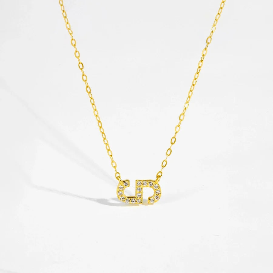 925 Sterling Silber Zirkon Kabelkette Einlage Geometrisches Kreuz Anhänger Halskette | Shop Nory