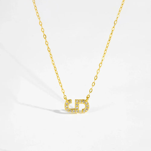 925 Sterling Silber Zirkon Kabelkette Einlage Geometrisches Kreuz Anhänger Halskette | Shop Nory