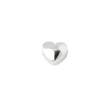 S925 Silber Prime Silber Solide Horizontale Glänzende Herzförmige Spacer Perlen Herzförmige Silber Perlen DIY Perlenarmband Silber Zubehör | Shop Nory
