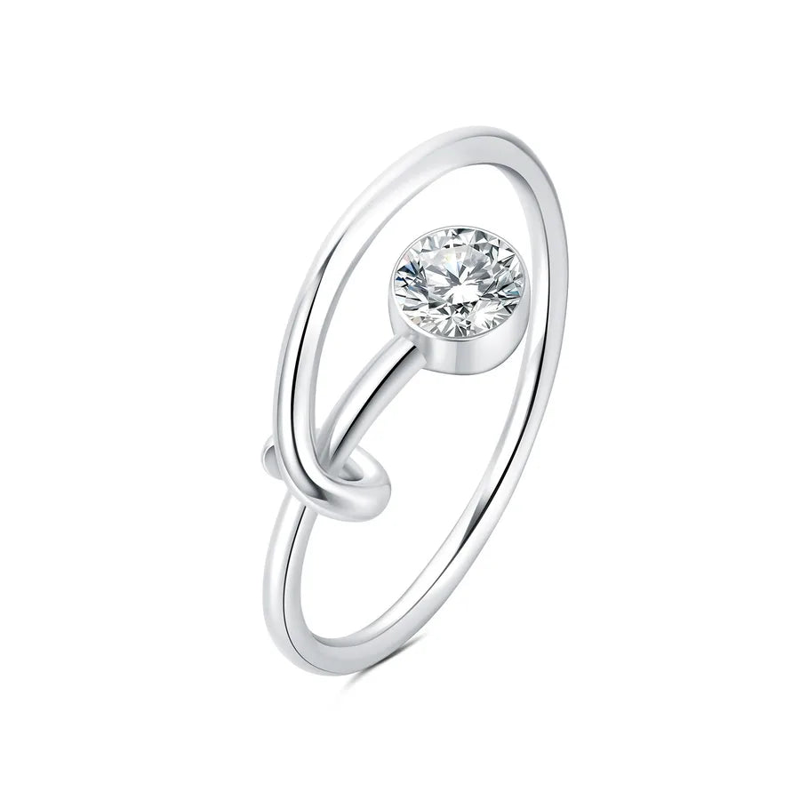 925 Sterlingsilber Buchstaben-Mond-Flugzeug Offene Ringe 925 Sterlingsilber Ringe | Shop Nory