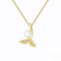 925 Sterling Silber Plattiert Zircon Kabelkette Fischschwanz Halskette | Shop Nory