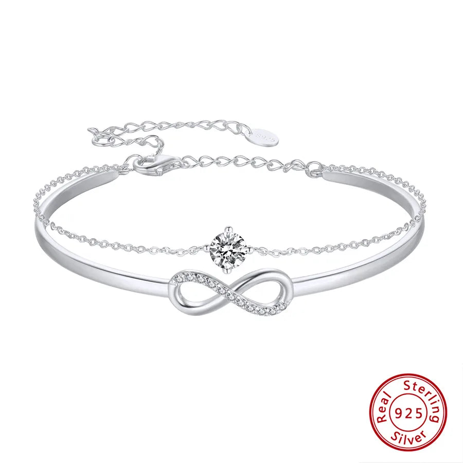 925 Sterling Silver Armreif Eleganter Glam Französischer Stil | Shop Nory