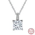 925 Sterling Silber Beschichtete Kabelkette Quadratische Halskette | Shop Nory