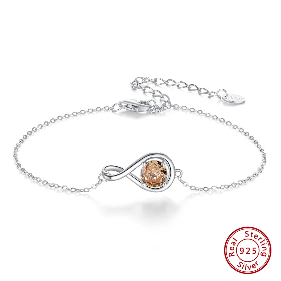925 Sterlingsilber Armbänder Geburtstagsstein | Shop Nory