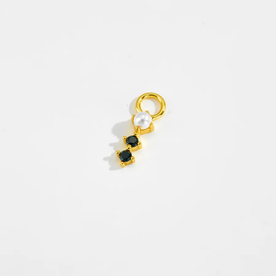 1 Stück 12,5 mm 925 Sterling Silber Zirkon Mond Schlange Polierte Anhänger Schmuck Zubehör | Shop Nory