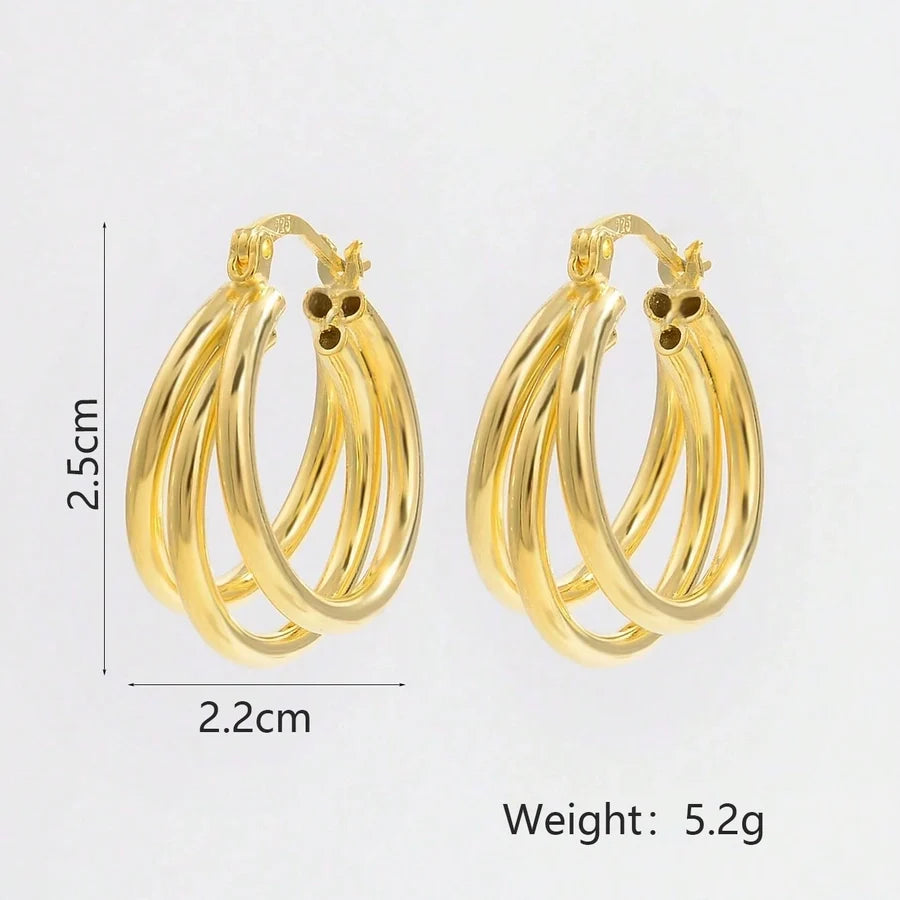 1 Paar 14K vergoldet Weißgold plattiert 925 Sterling Silber 925 Sterling Silber Ohrringe U-Form Ohrringe | Shop Nory
