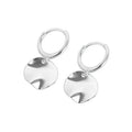 K Gold Plated Weißgold Plated 925 Sterlingsilber 925 Sterlingsilber Ohrringe Runde Tropfenohrringe | Shop Nory