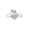 925 Sterling Silber Zirkon Herzform Ringe 925 Sterling Silber Ringe | Shop Nory