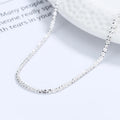 925 Sterling Silver Geflochtene Kette Plattierung Geometrische Halskette | Shop Nory