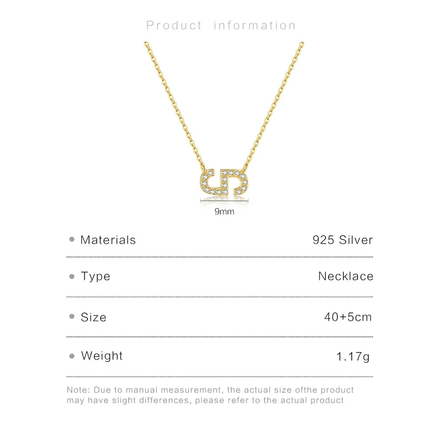 925 Sterling Silber Zirkon Kabelkette Einlage Geometrisches Kreuz Anhänger Halskette | Shop Nory