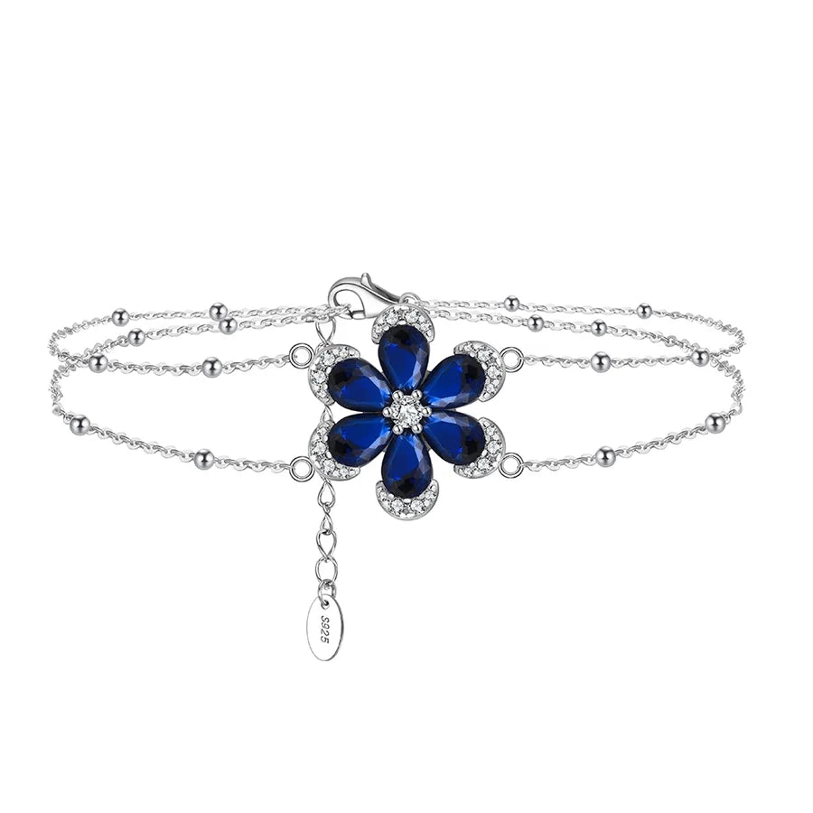925 Sterling Silver Kabelkette Armbänder Luxuriöser Einfacher Stil Glänzend | Shop Nory