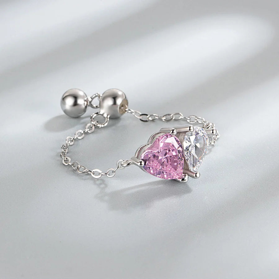 925 Sterling Silber Zirkon Herzform Ringe 925 Sterling Silber Ringe | Shop Nory
