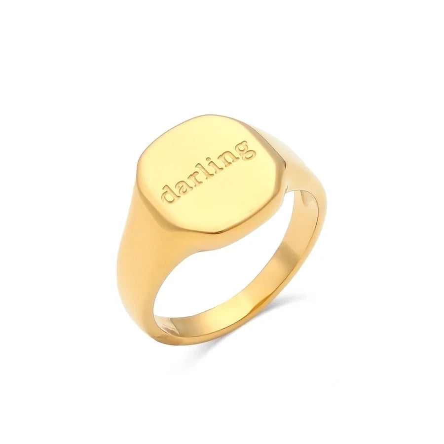 Statement Ring in Edelstahl - 18k vergoldet | Shop Nory